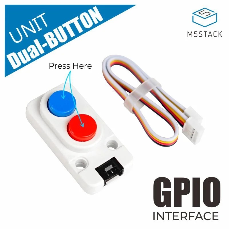 M5Stack Official Mini Dual Button Unit