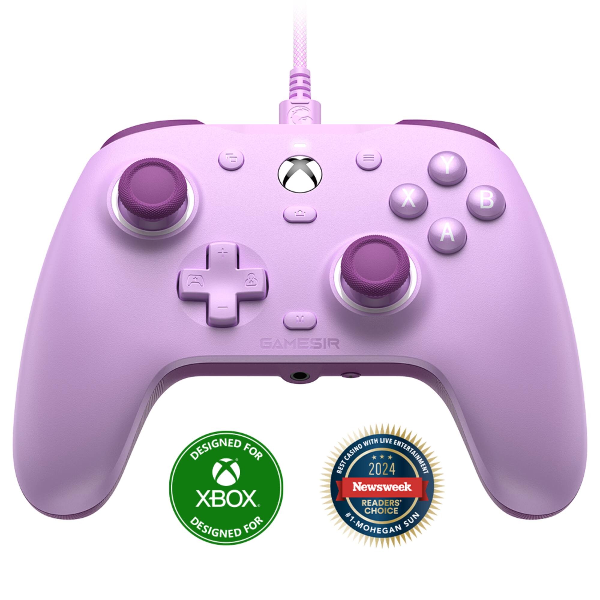gamesir - g7 se wired controller for xbox series x|s|one, windows 10/11, plug & play with hall effect joysticks & trigger, 3.5mm - purple