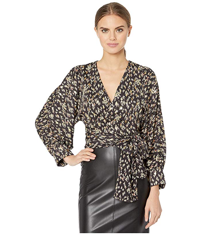 Sabina Musayev Apple Top (Printed Black) Women's Clothing