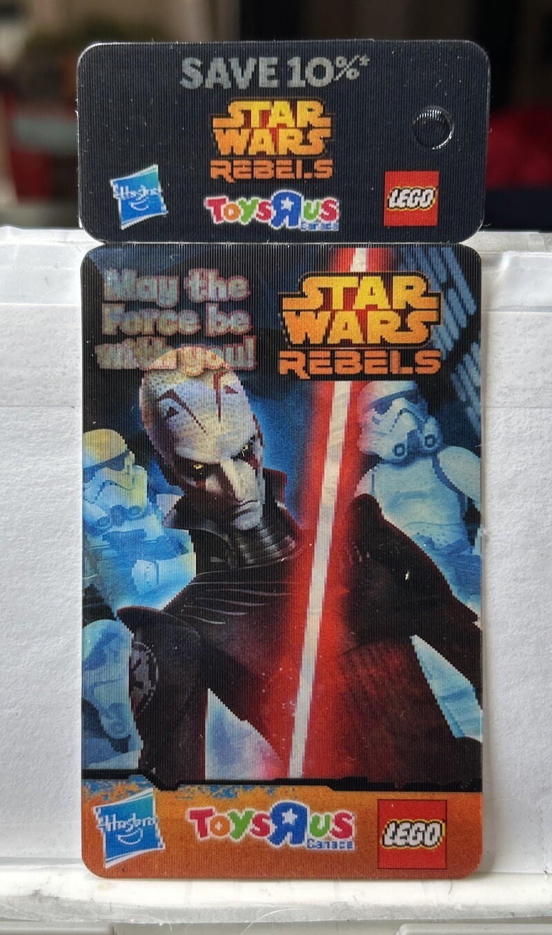 Star Wars Rebels Toys R Us 3 Lenticular Card 2014 thumbnail
