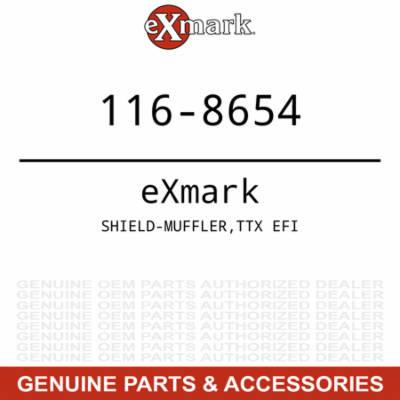 Exmark 116-8654 Toro SHIELD-MUFFLER TTX EFI