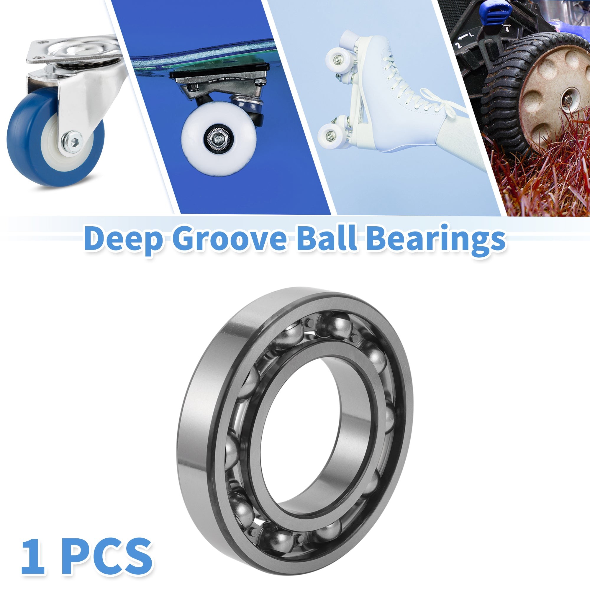 6222 Deep Groove Ball Bearings 110x200x38mm 1 Pc Scooter Skateboard Wheel thumbnail