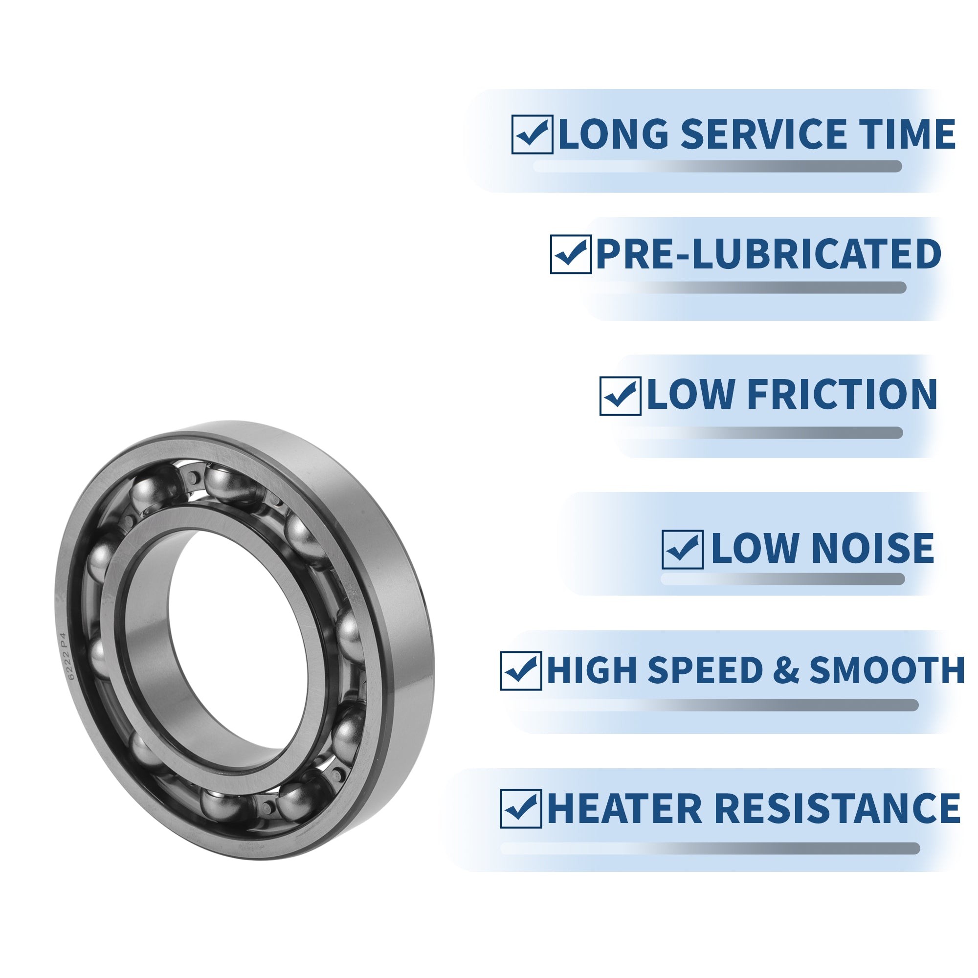 6222 Deep Groove Ball Bearings 110x200x38mm 1 Pc Scooter Skateboard Wheel thumbnail