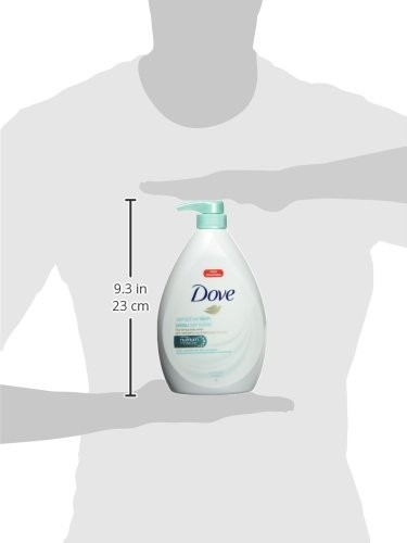 Dove Body Wash with Pump with Skin Natural Nourishers, Sensitive Skin, for Instantly Soft Skin and Lasting Nourishment 1 L-fragrance-free thumbnail