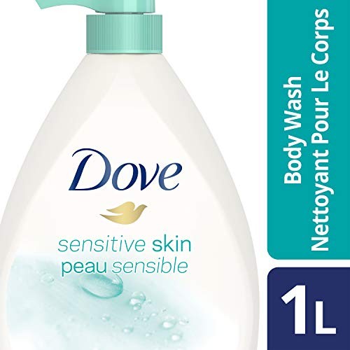 Dove Body Wash with Pump with Skin Natural Nourishers, Sensitive Skin, for Instantly Soft Skin and Lasting Nourishment 1 L-fragrance-free thumbnail