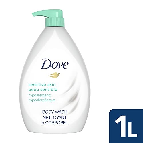 Dove Body Wash with Pump with Skin Natural Nourishers, Sensitive Skin, for Instantly Soft Skin and Lasting Nourishment 1 L-fragrance-free thumbnail