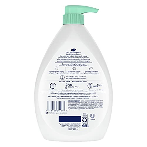 Dove Body Wash with Pump with Skin Natural Nourishers, Sensitive Skin, for Instantly Soft Skin and Lasting Nourishment 1 L-fragrance-free thumbnail