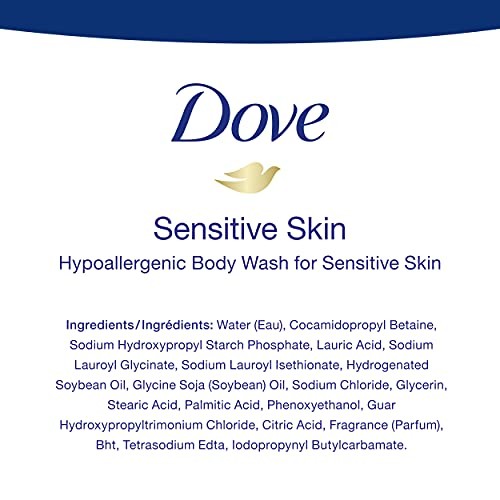 Dove Body Wash with Pump with Skin Natural Nourishers, Sensitive Skin, for Instantly Soft Skin and Lasting Nourishment 1 L-fragrance-free thumbnail