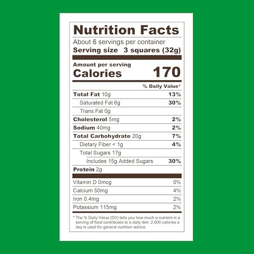 GHIRARDELLI Milk Chocolate Mint Cookie SQUARES, 7.1 Oz Bag Premium Holiday Chocolate Candy with Crunchy Cookie Bits thumbnail