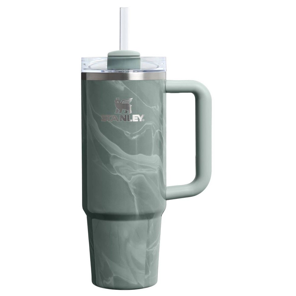 Stanley 30 Oz Stainless Steel H2.0 Flowstate Quencher Tumbler Agate Calacatta MISSING STRAW