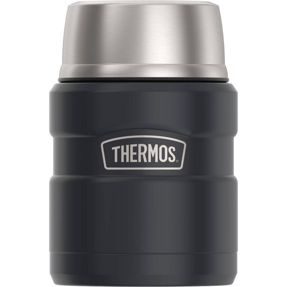 Thermos 16oz Stainless Steel Food Food Storage Jar with Spoon - Black
