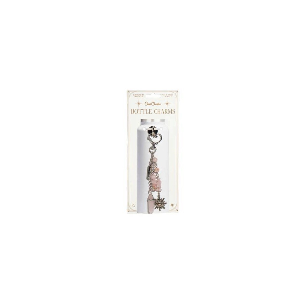 CharCharms Stick-on Hook Charm Bundle NYNY Rose Quartz