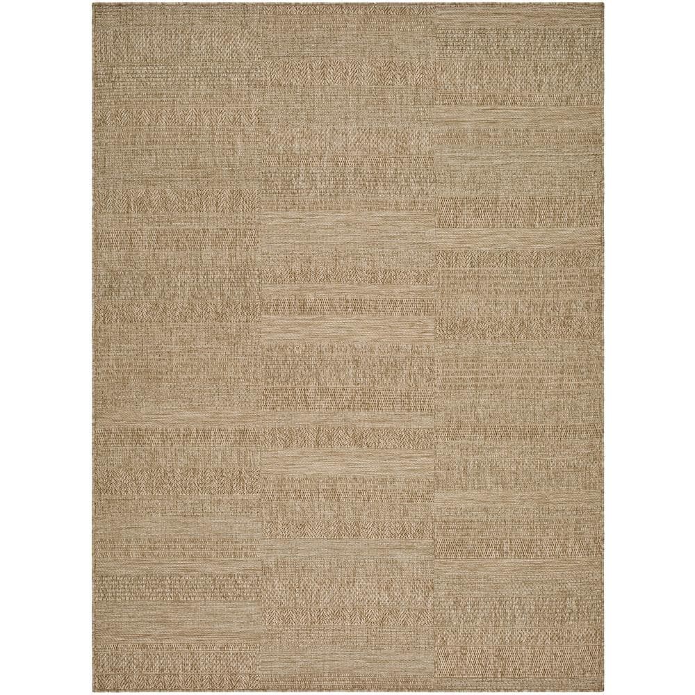 Sandra SDR-2313 Brown 7 Ft. X 10 Ft. Machine Woven Area Rug