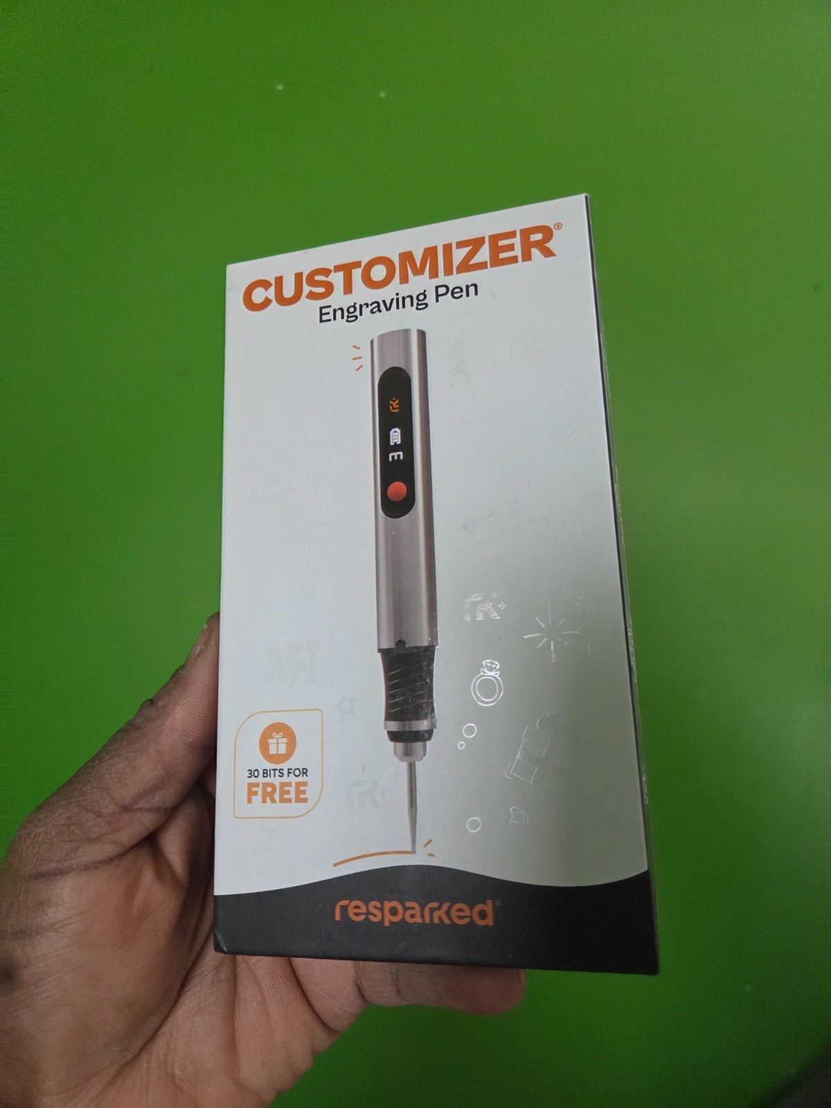 NEW - Resparked Customizer Engraving Pen - with 30 Bits