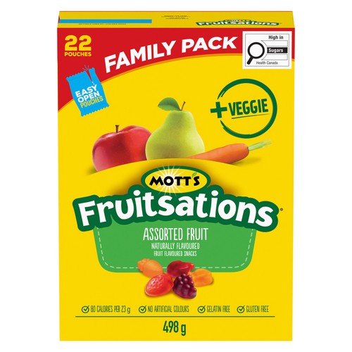 Motts Fruits Snack Assorted 6X498G