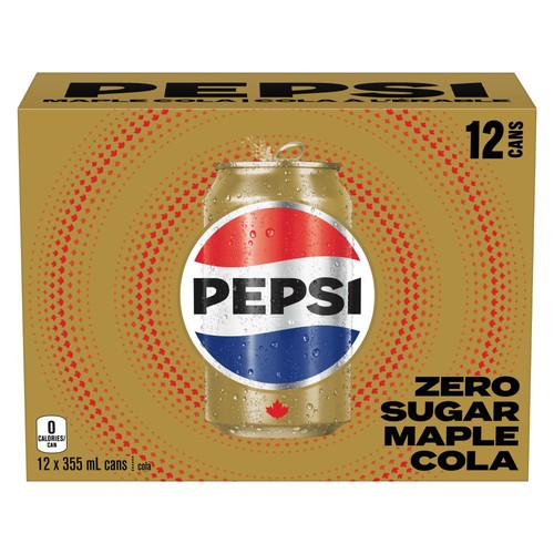 Pepsi Zero Sugar Maple Cola 12X355ML