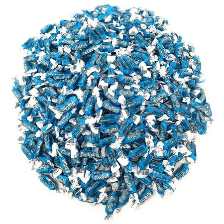 Bulk Blue Raspberry Flavor Tootsie Roll Frooties Chewy American Taffies Candy Individually Wrapped in Resealable Assortit Bag 5 Lb 735+pcs (80-Oz) - M