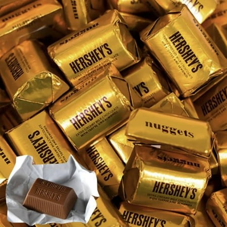 Hershey S Nuggets with Toffee  Almonds Extra Creamy Milk Chocolate 2lb Bulk  Hershey Nuggets  Hershey AlmonHershey S Nuggets Milk Chocolate  Hersheys 