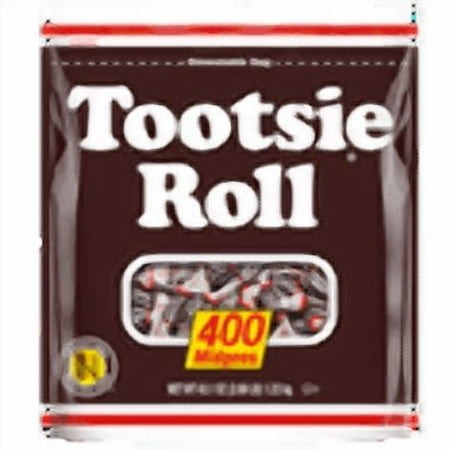 Tootsie Roll Midgees Chocolate Candy  43.1 Oz (400 Pieces)-Pack of 6