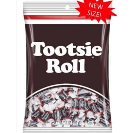 Tootsie Roll Midgees  Chocolate Candy ? 7.3 Oz Peg Bag (Pack of 8)