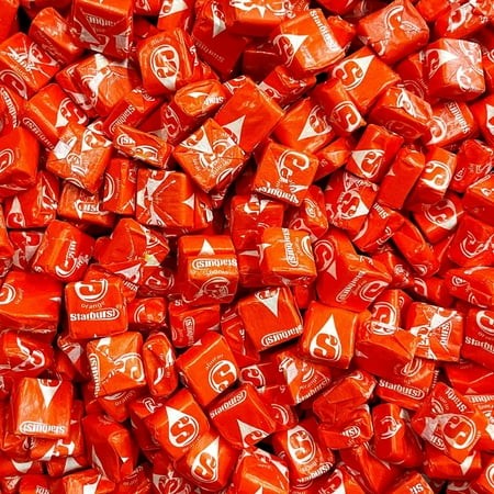 Starburst Orange Chewy Candy - 1 LB  Single Flavor Soft Starburst Original Fruit Chews Candy  Individually Wrapped Bulk Candies  16 Oz