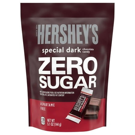 2 Pack - Hershey S Special Dark Zero Sugar Chocolate Candy Bag - 5.1 Oz Packaging May Vary