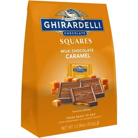 GHIRARDELLI Milk Chocolate Caramel Candy SQUARES - 15.96oz