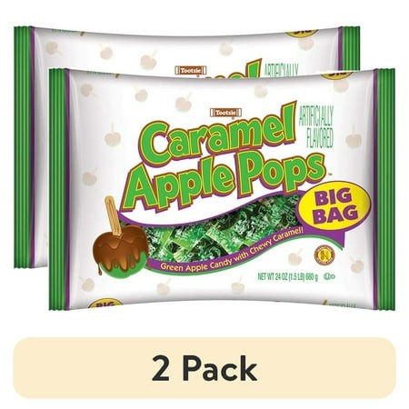 (2 Pack) (2 Pack) Tootsie Roll Tootsie Roll Caramel Apple Pops  Big Bag