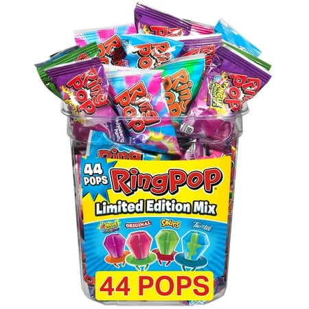 0.5 Oz Ring Pop Lollipop Candy 44 Count – Assorted Fruity Flavors for Parties