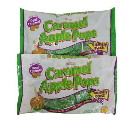 Halloween Tootsie Caramel Apple Pops Family Pack 12.7 Oz Bag - Pack of 2