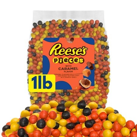Reese S Pieces Caramel Flavored Milk Chocolate Candy - 1 Lb
