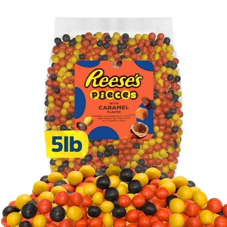 Reese S Pieces Caramel Flavored Milk Chocolate Candy - 5 Lb