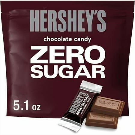 HERSHEY S & REESE S Zero Sugar Chocolate Candy Variety Pack  Miniatures & Peanut Butter Cups  2-Pack  5.1 Oz Each  Sugar-Free Chocolate Treats