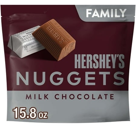 Hershey S Nuggets Milk Chocolate Candy  Family Pack 15.8 Oz
