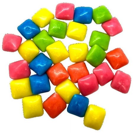 Dubble Bubble Tropical Fruit Chewing Gum Tablets 3 Lb Bulk Bag