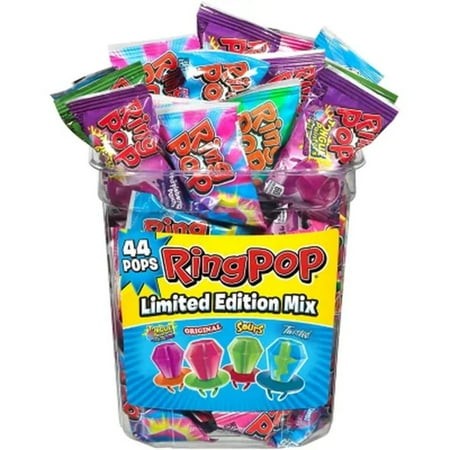 Ring Pop Lollipop Candy  Assorted Variety Pack (0.5 Oz.  40 Ct.)