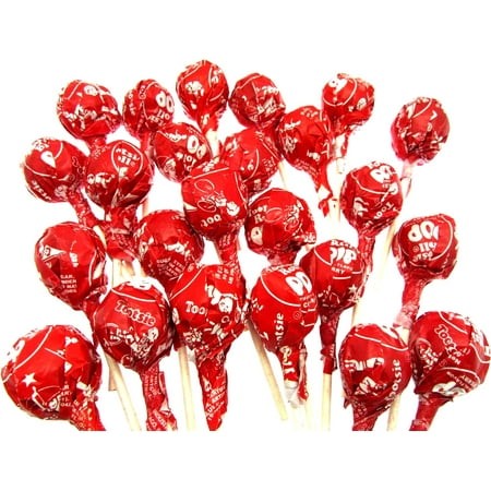 Tootsie Roll Cherry Pops One Pound 16oz Suckers Chocolate Chews Candy Candies