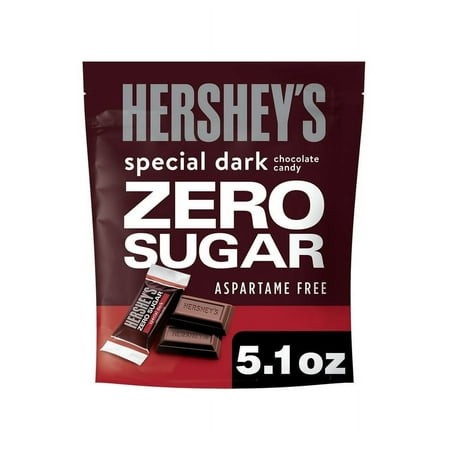 Pack of 2 Hershey S Special Dark Zero Sugar Chocolate Candy  Bag 5.1 Oz