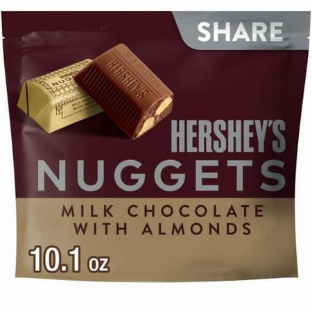 2X-HERSHEY S NUGGETS Milk Chocolate with Almonds Halloween Candy Share Pack - 10.1 Oz - 1 Pk