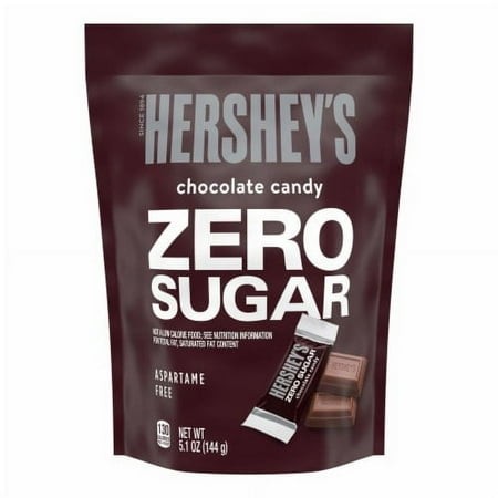 Hersheys Zero Sugar Chocolate Candy Bag  5.1 Oz - Pack of 2