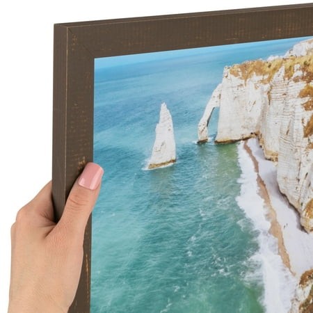 ArtToFrames 4x5 Inch Oak Picture Frame  Brown Wood Poster Frame (4742)
