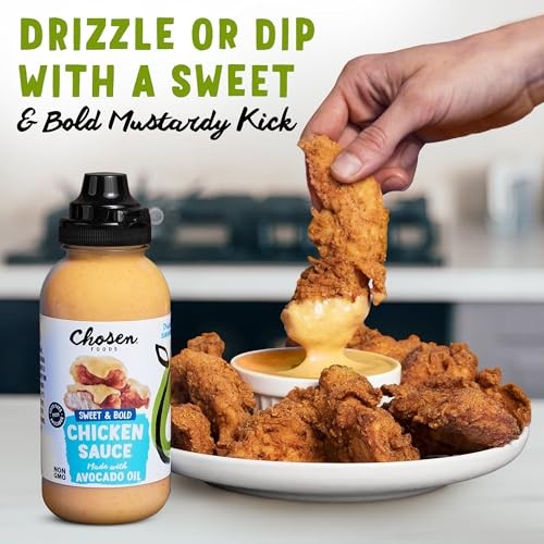 Chosen Foods Dip & Drizzle Sauces Variety Pack Burger Sauce, Chicken Sauce, and Everything Bagel Sauce 3-Pack, for Hamburgers, Sandwiches, Nuggets, Wi thumbnail