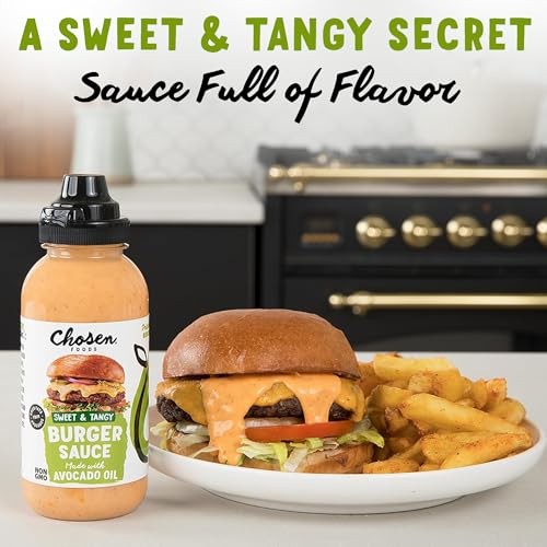 Chosen Foods Dip & Drizzle Sauces Variety Pack Burger Sauce, Chicken Sauce, and Everything Bagel Sauce 3-Pack, for Hamburgers, Sandwiches, Nuggets, Wi thumbnail