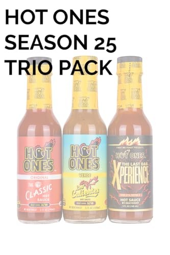 Hot Ones Hot Sauce Gift Set Season 25 Trio Pack Hot Sauce, Made with All Natural Ingredents, 5 Fl Oz Bottles (3-Pack) thumbnail