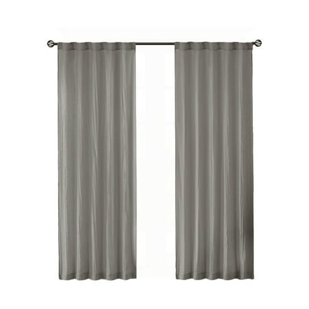 Gracie Mills Crushed Sheer Window Panel Pair Lightweight Spice 95 in GRACE-9598