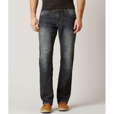Buffalo Driven Straight Stretch Jean - Blue 33/34, Men's