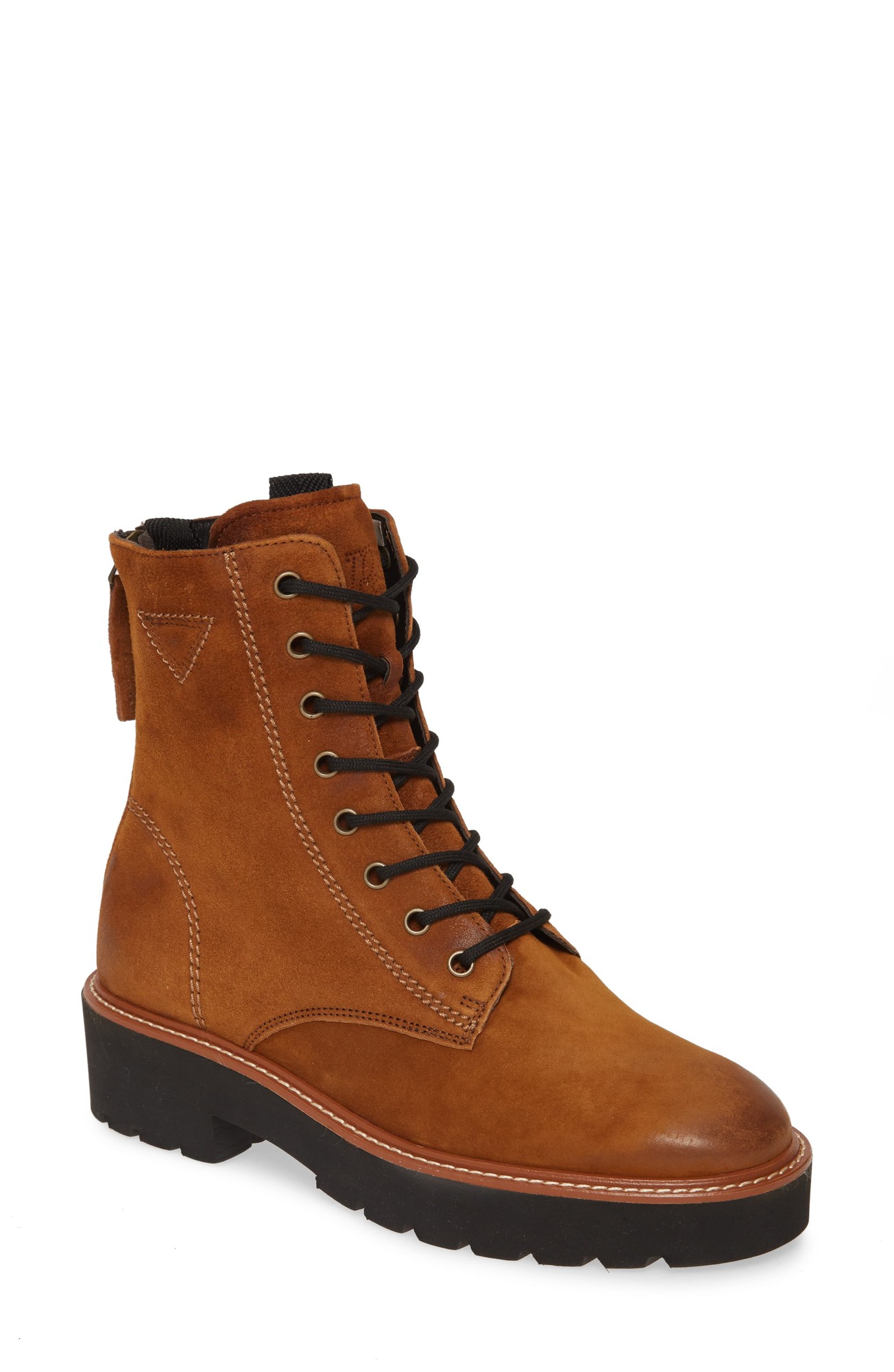 Women's Paul Green Boone Combat Boot, Size 6US / 3.5UK - Brown