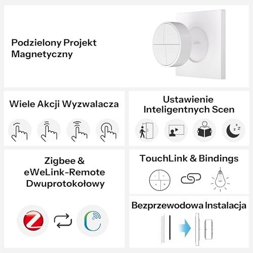 SONOFF Orb 4-in-1 Fusion Series SNZB-01M Zigbee Smart Scene Button One-Touch Scene Trigger Zigbee & EWeLink Remote Dual Protocol thumbnail