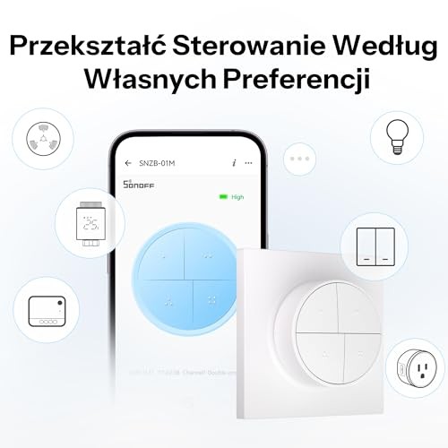 SONOFF Orb 4-in-1 Fusion Series SNZB-01M Zigbee Smart Scene Button One-Touch Scene Trigger Zigbee & EWeLink Remote Dual Protocol thumbnail