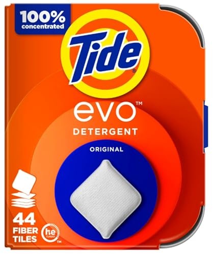 Tide Evo Laundry Detergent Tiles  100% Concentrated  6X Cleaning Power  Original Tide Scent  42 Count